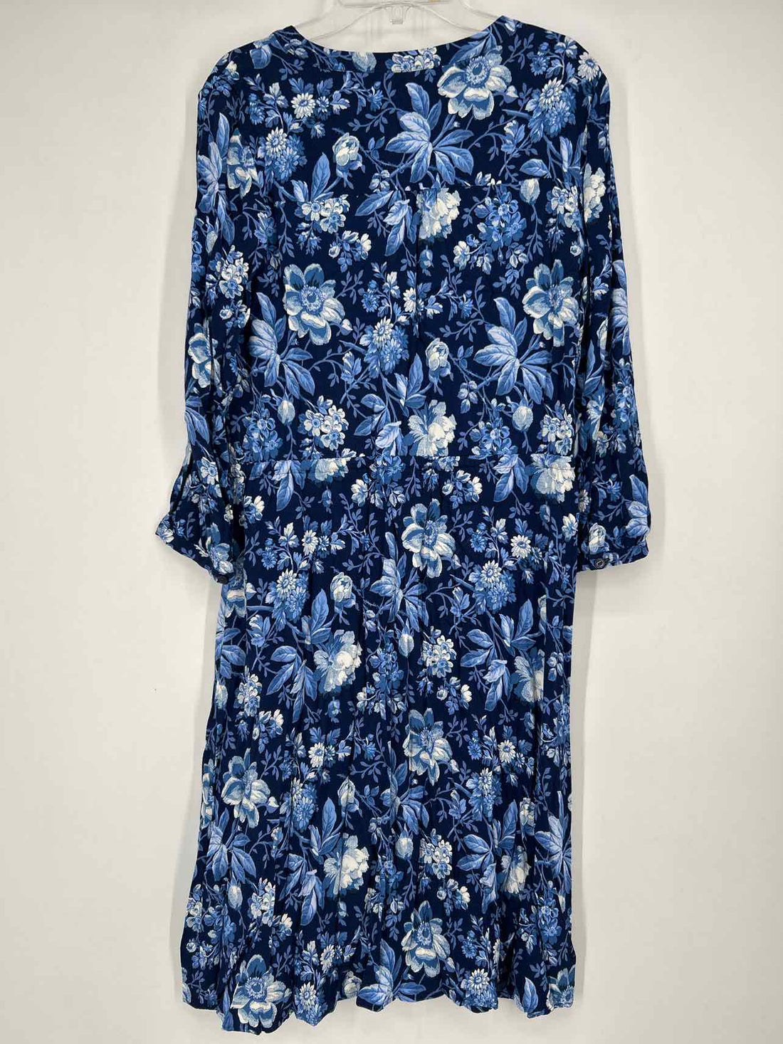 Talbots Size 6 Navy Floral Dress