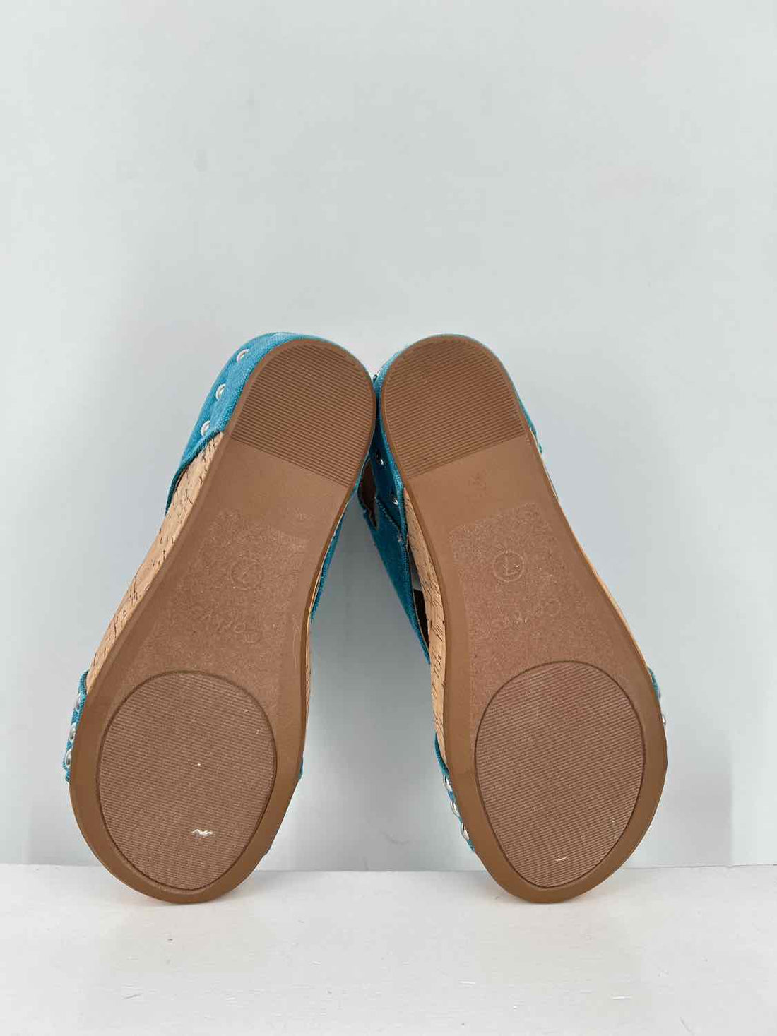 Corkys Women Size 7 Teal Wedges