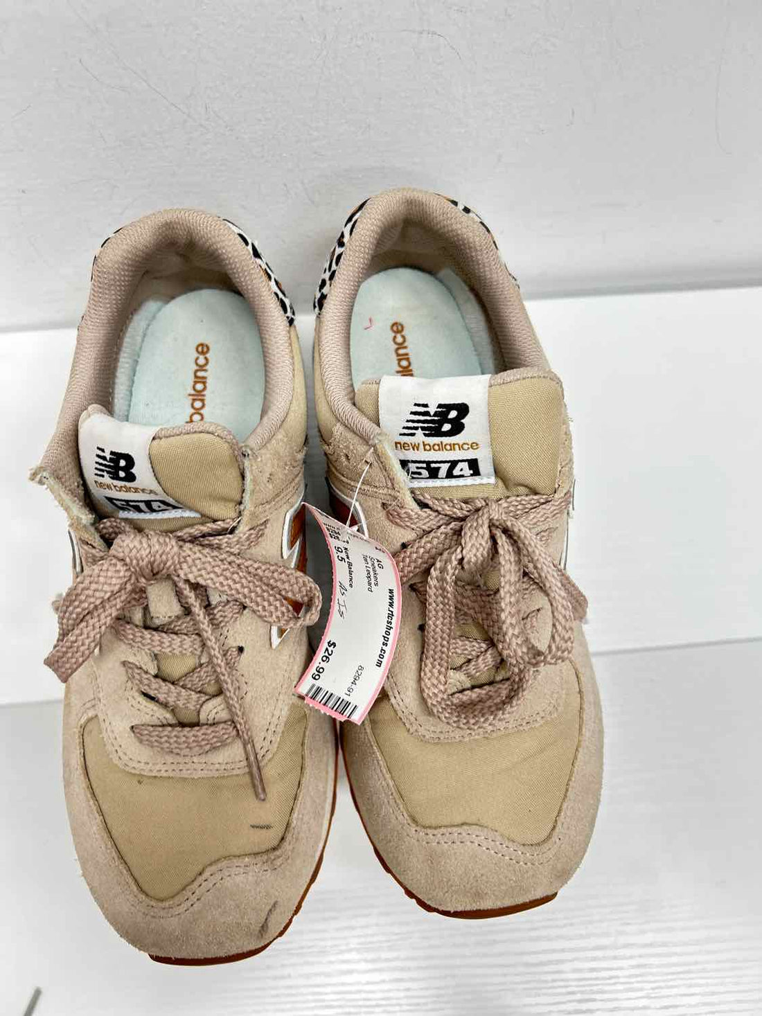 New Balance Women Size 9.5 Tan Leopard As Is Sneakers