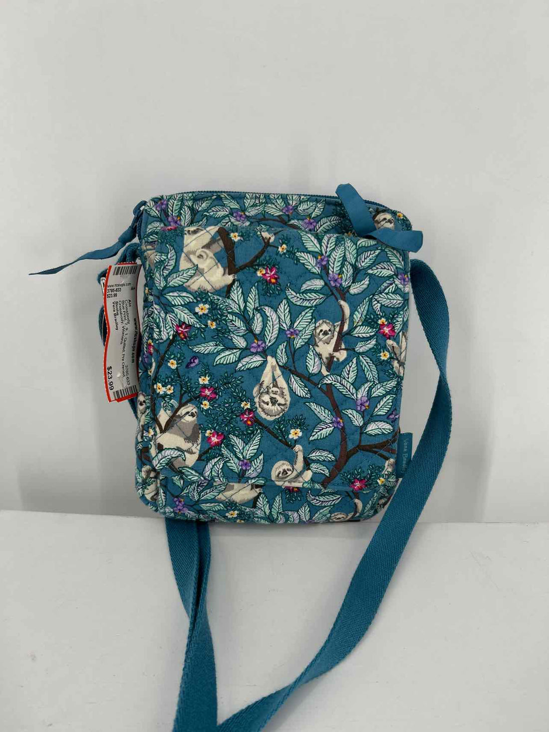 Vera Bradley Blue Print Quilted Pre Owned Crossbody