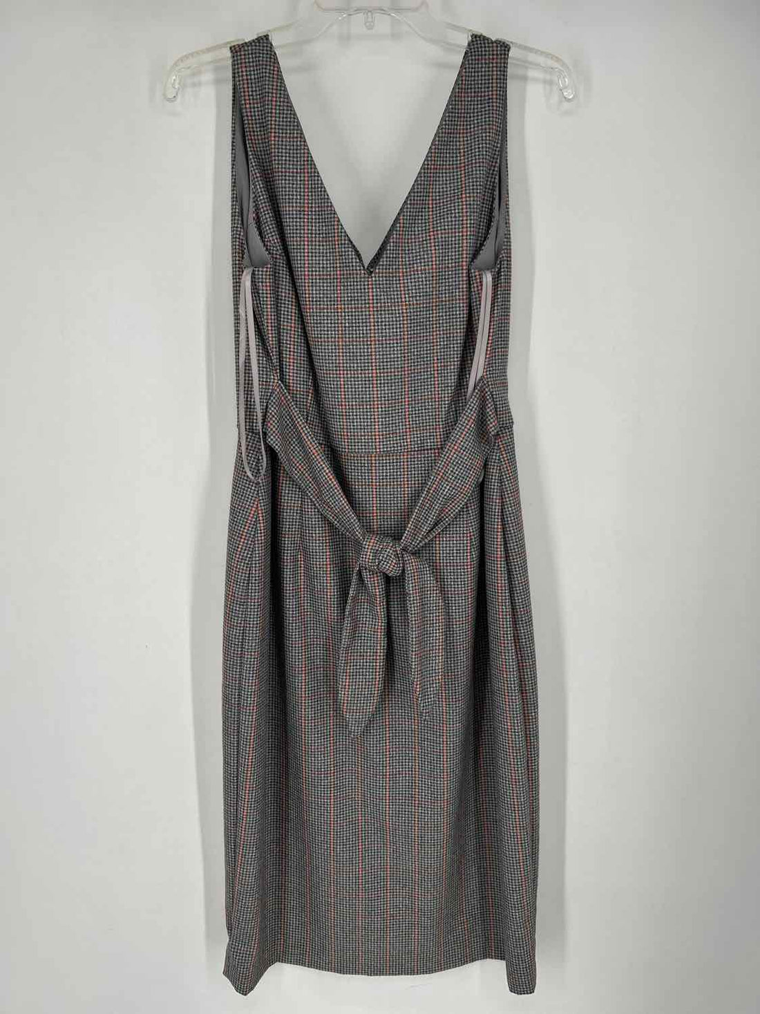 Antonio Melani Size 10 Gray Plaid Sleeveless Dress