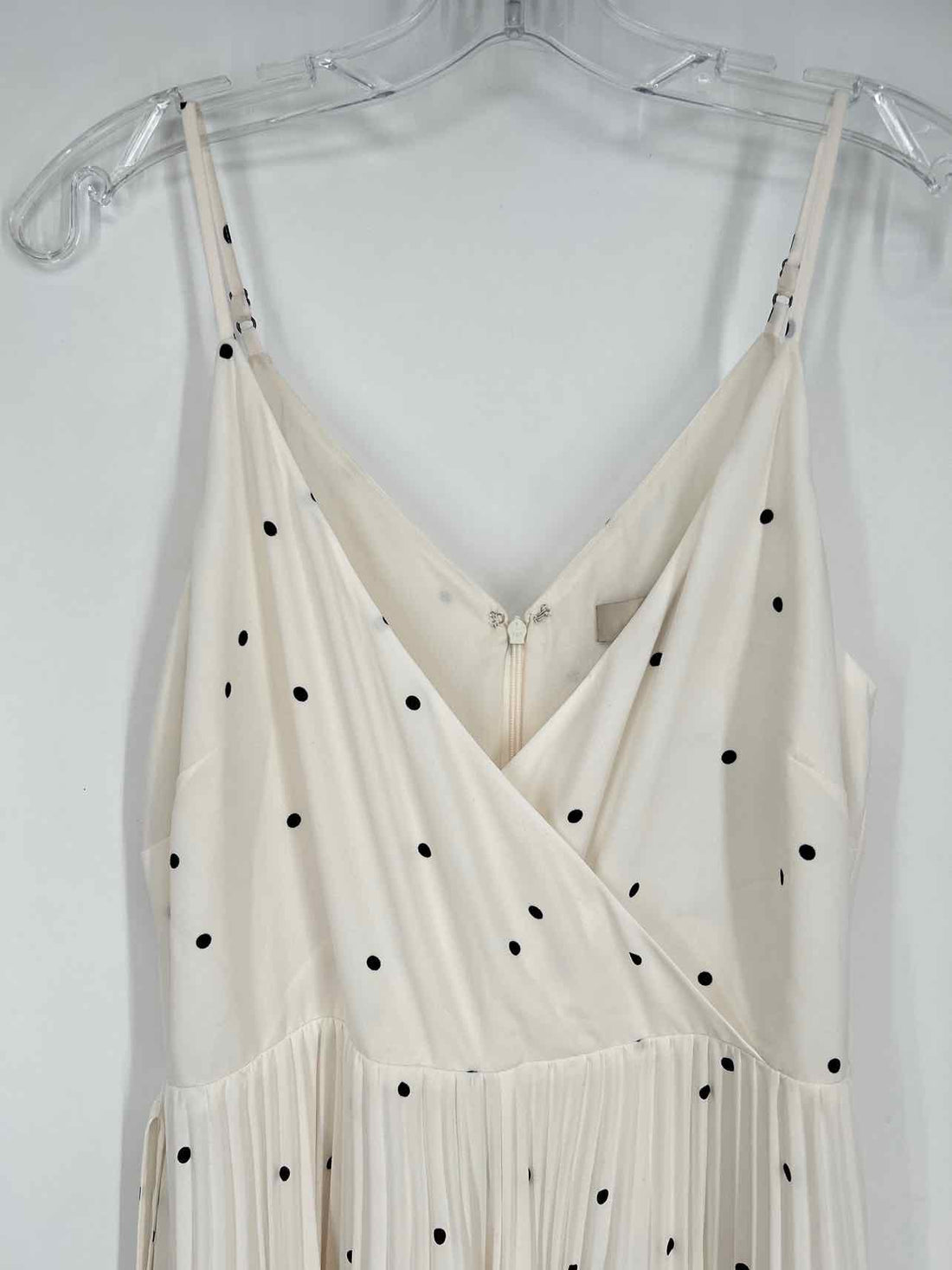 Loft Size 2P White Polkadot Sleeveless Dress