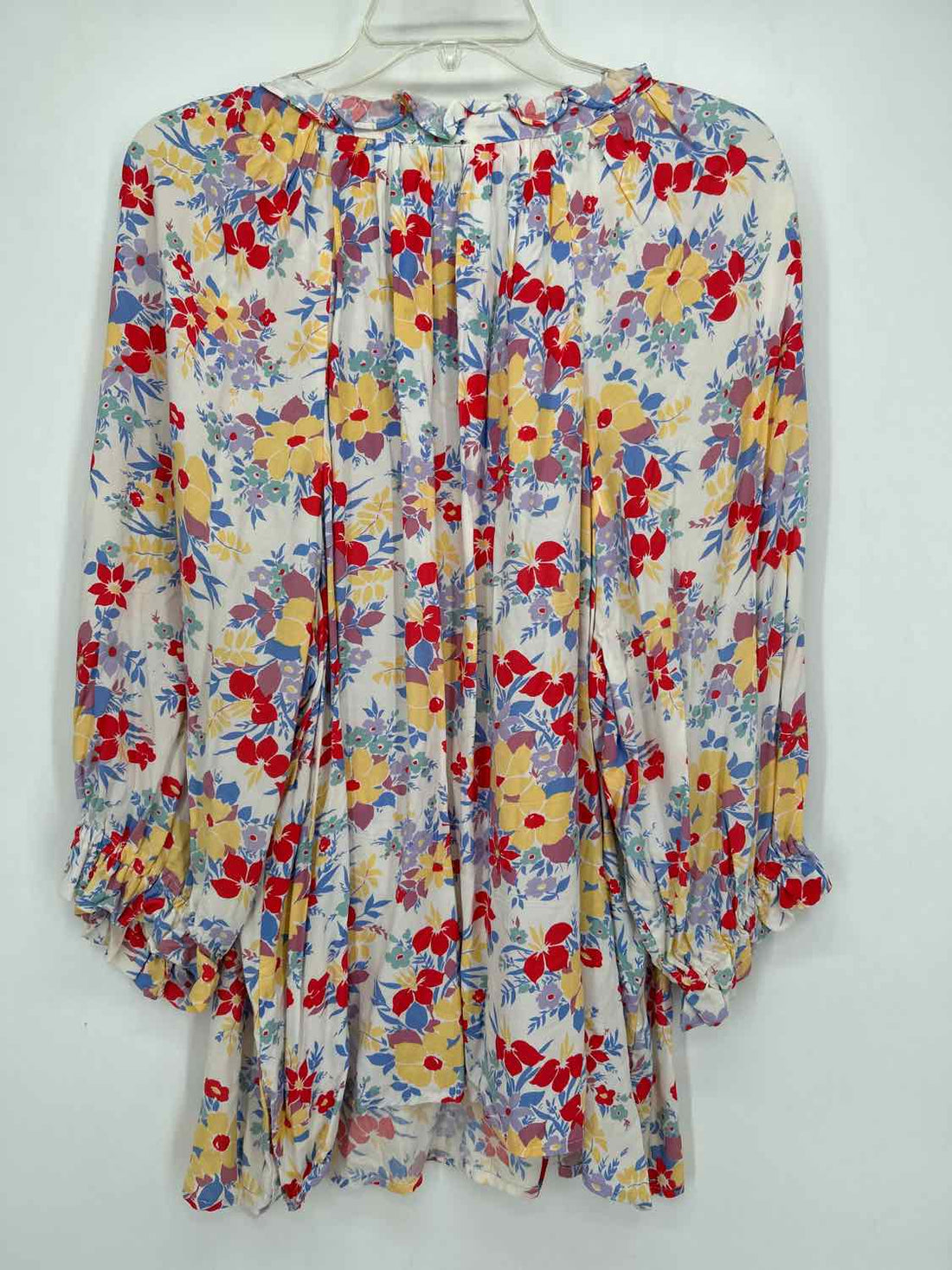 Jones & Co Size 1X White Floral Top/Blouse
