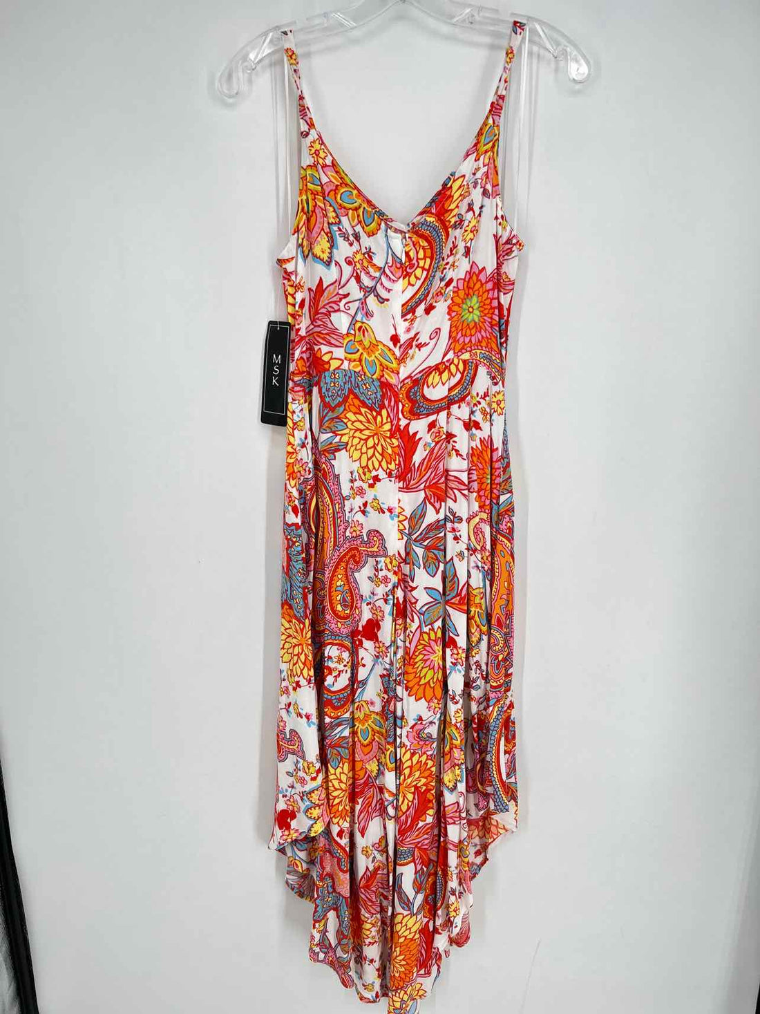 MSK Size S White Print NWT Jumpsuit