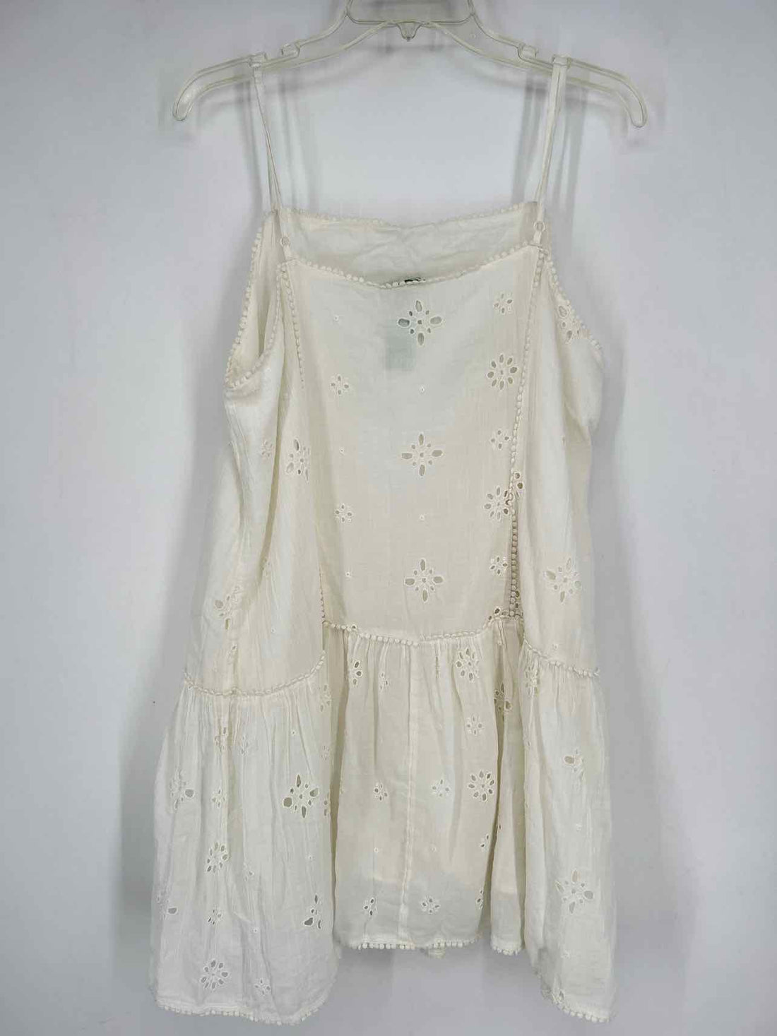 Aerie Size XL White Eyelet Sleeveless Dress