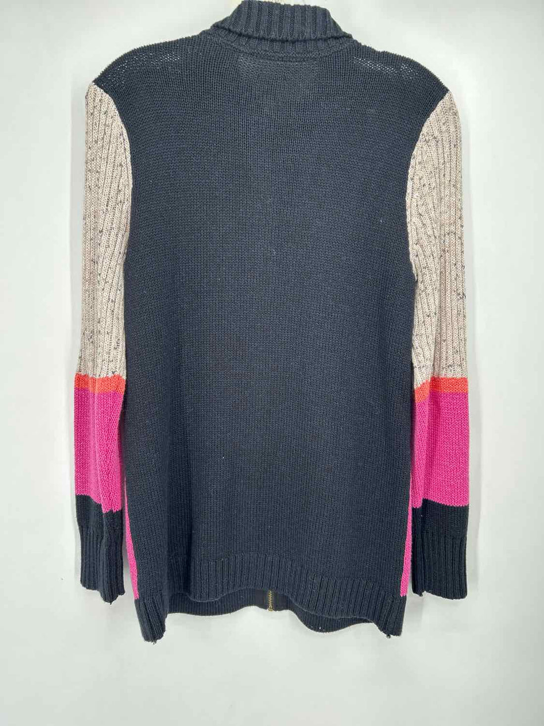 Nic+Zoe Size S Black Colorblock Cardigan