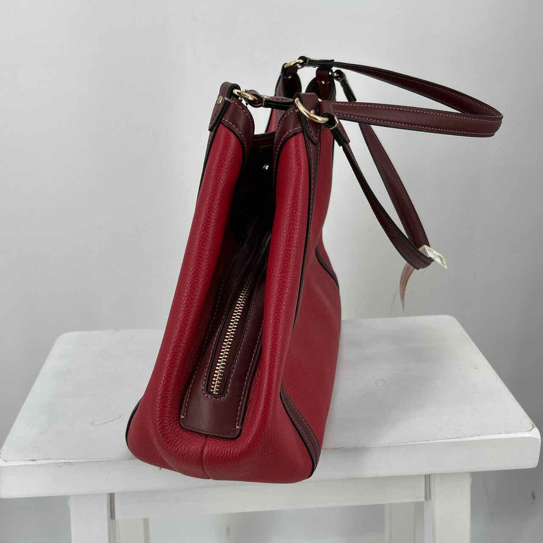 Coach Red Leather Excellent Condition Tote