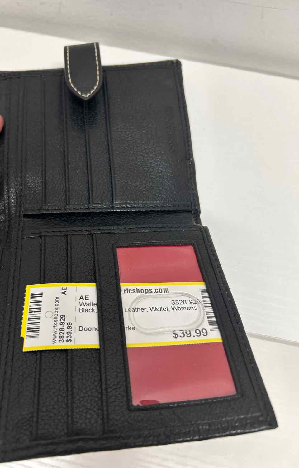 Dooney & Bourke Black Pebbled Leather Wallet