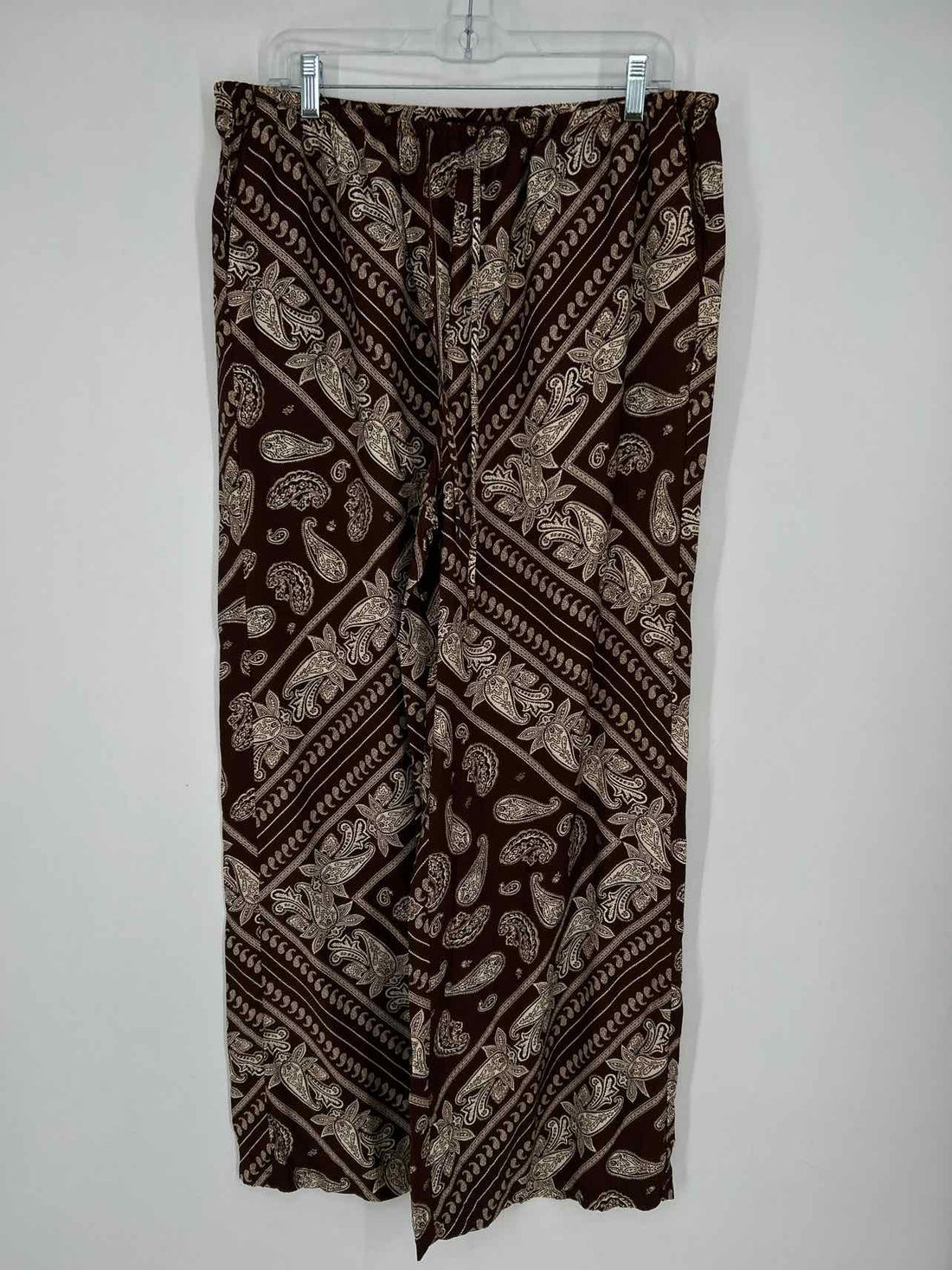 MNG Size L Brown Paisley Pants