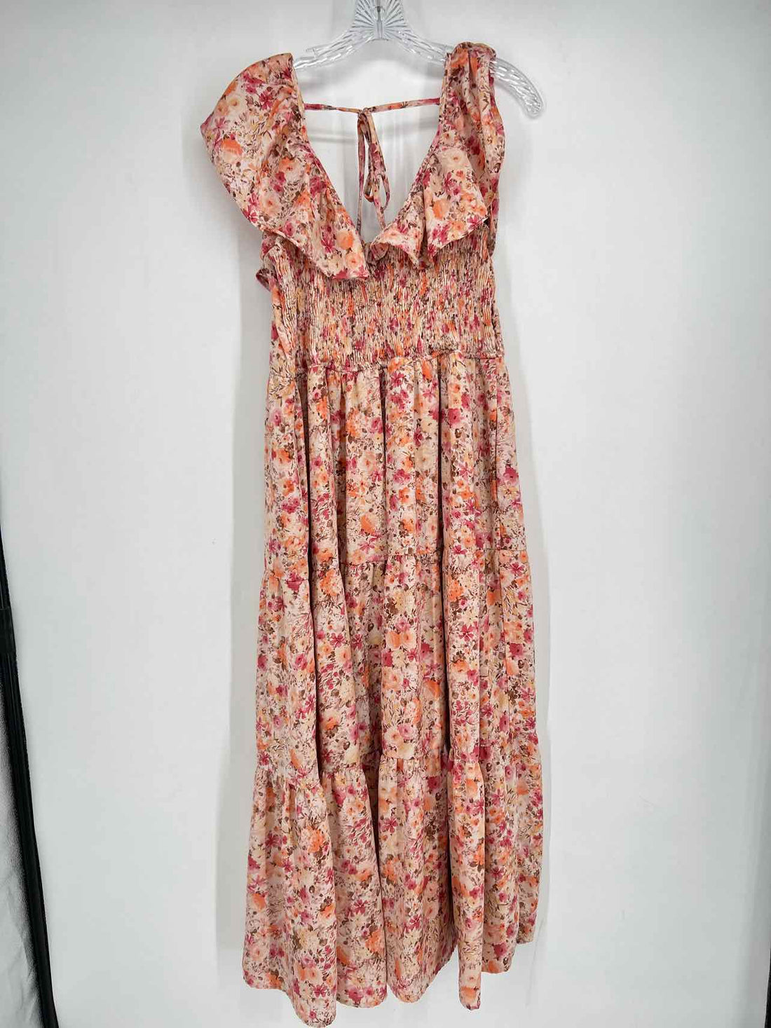 Arula Size X/XL Pink Floral Short Sleeve Dress