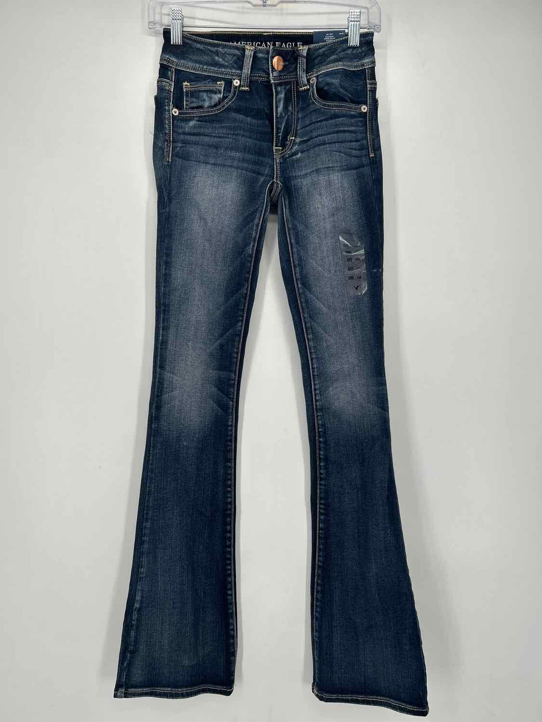 American Eagle Size 00 Denim NWT Kick Boot Mid Rise Jeans