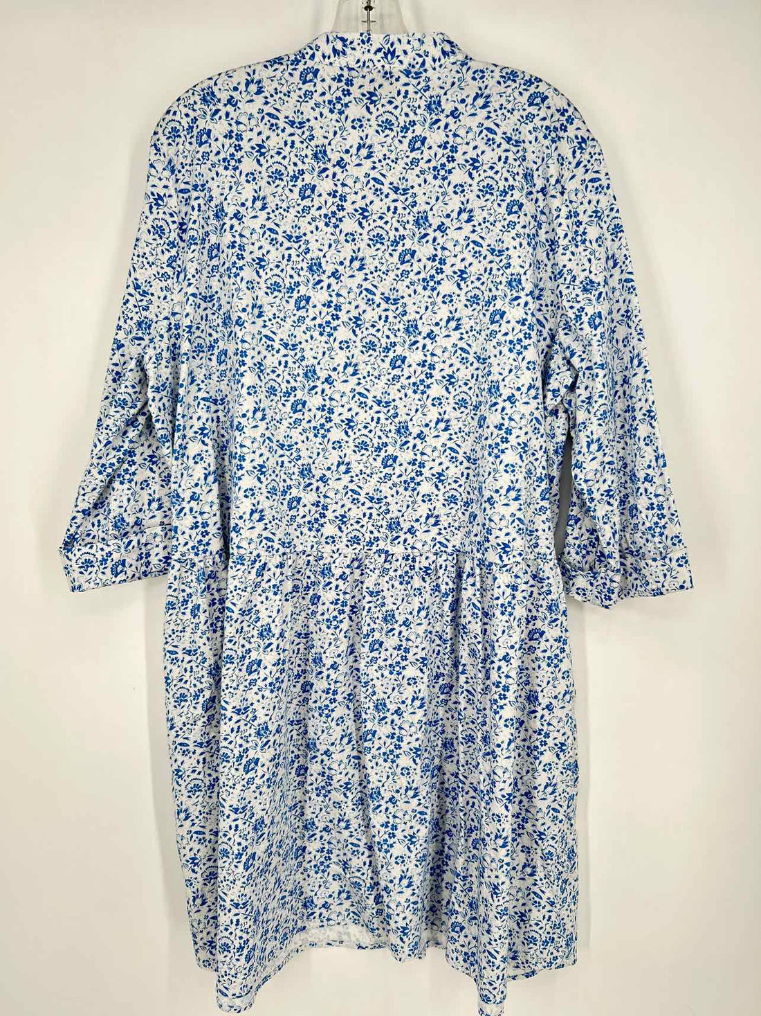 Tuckernuck Size XXL White & Blue Print Dress