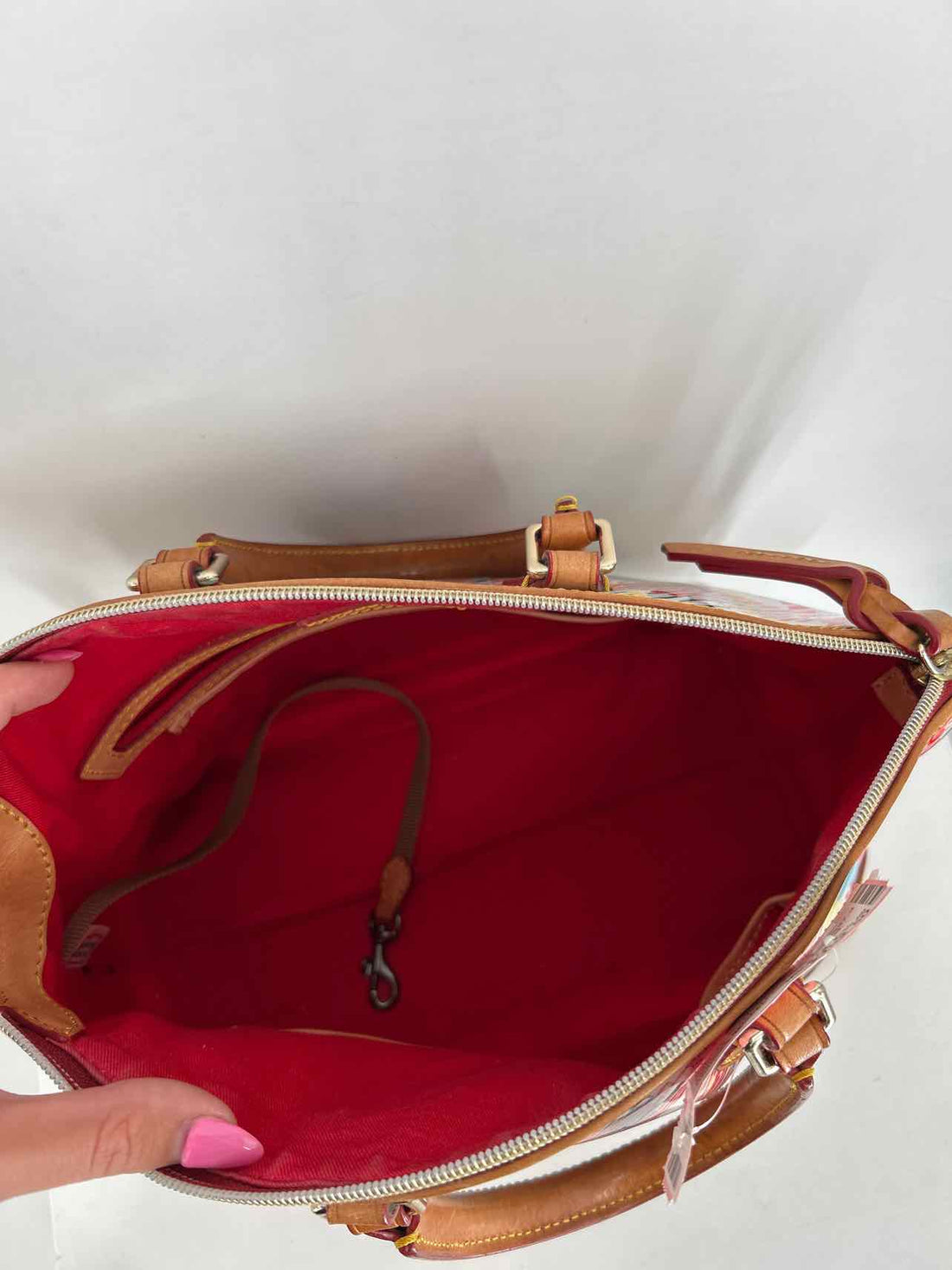 Dooney & Bourke Plaid Leather Good Satchel