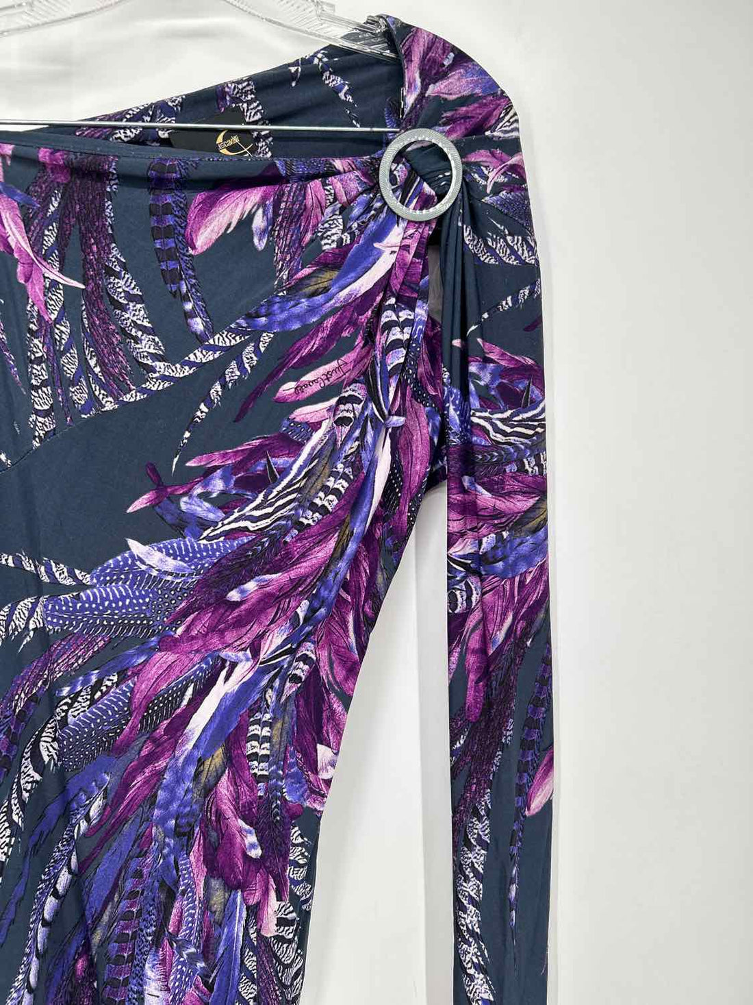 Just Cavalli Size 40/S Purple Print Dress