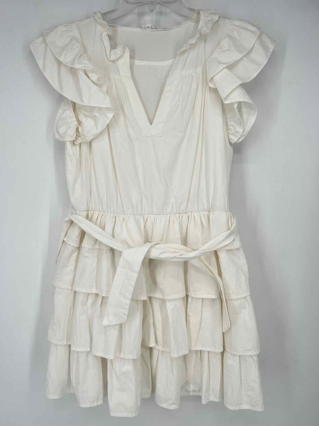 TCEC Size L White Short Sleeve Dress