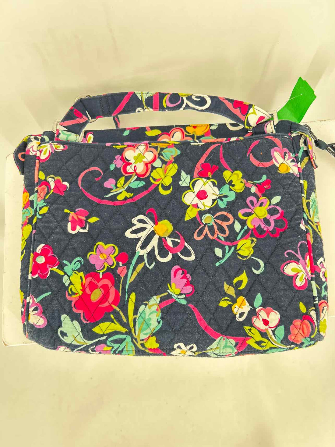 Vera Bradley Navy Floral Quilted Pre Owned Crossbody