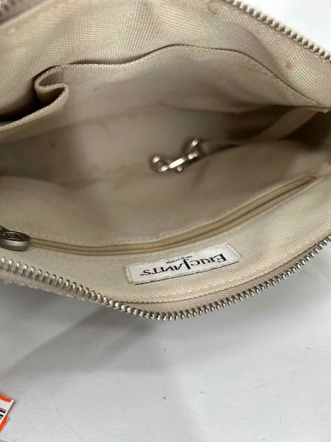 Eric Javits Silver Vintage Shoulder Bag Woven Straw