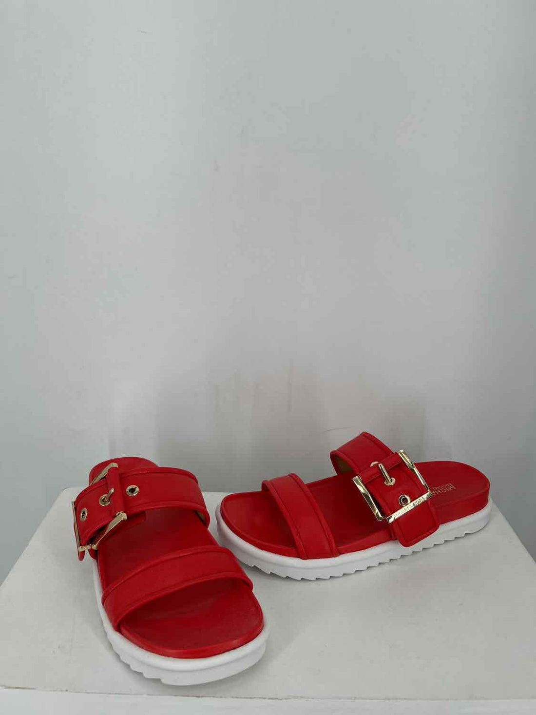 Michael Kors Women Size 7 Red New In Box Sandals