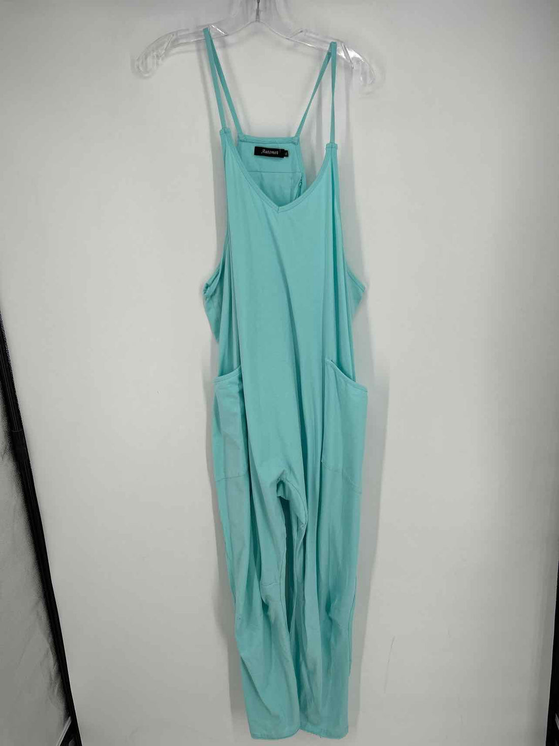 Automet Size XL Aqua Sleeveless Jumpsuit