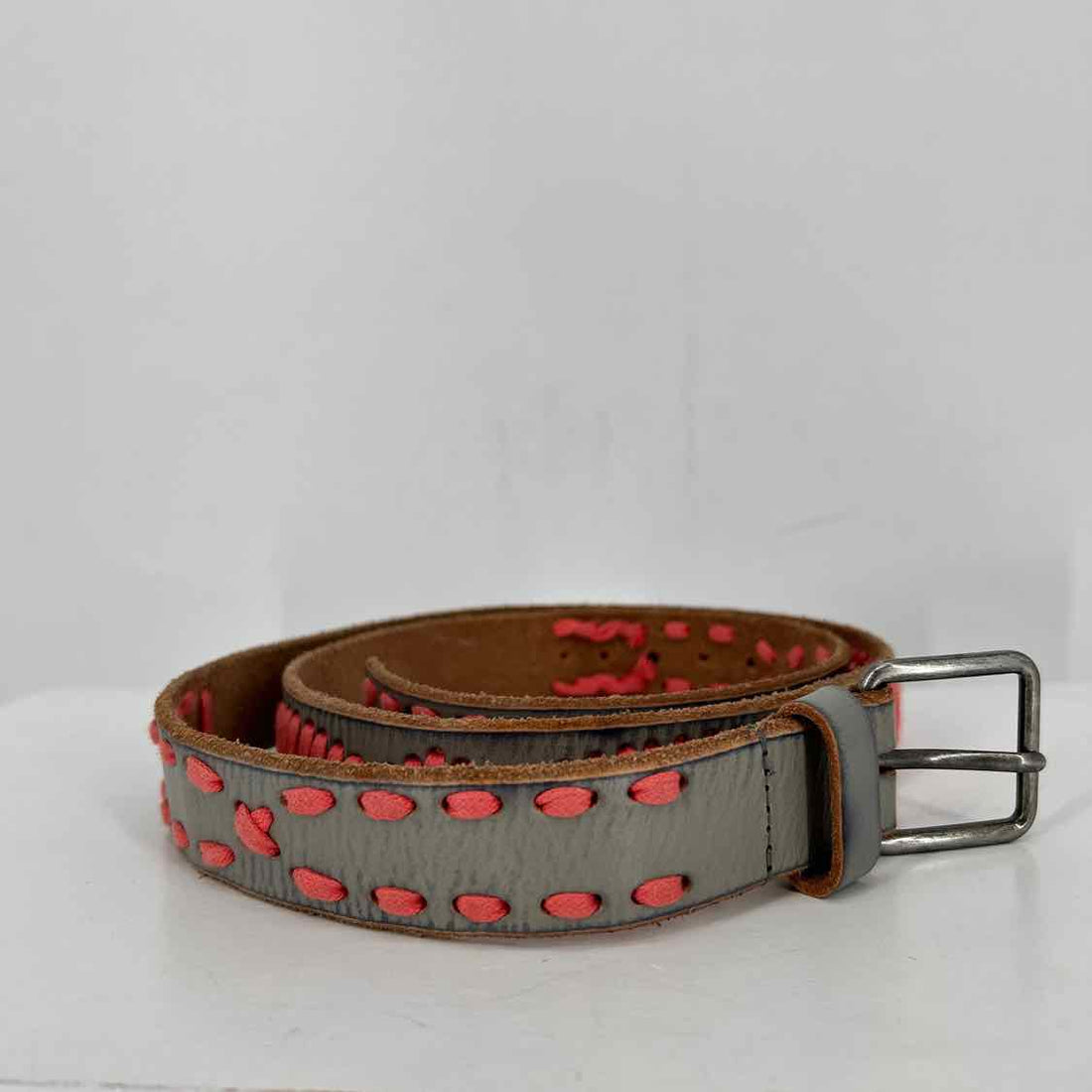 Amsterdam Cowboys Size S Genuine Leather Grey Belts