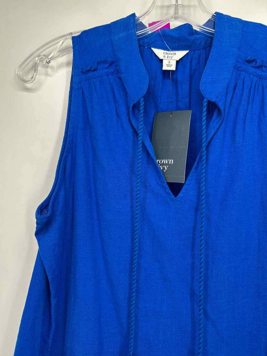 Crown & Ivy Size S Cobalt Blue NWT Sleeveless