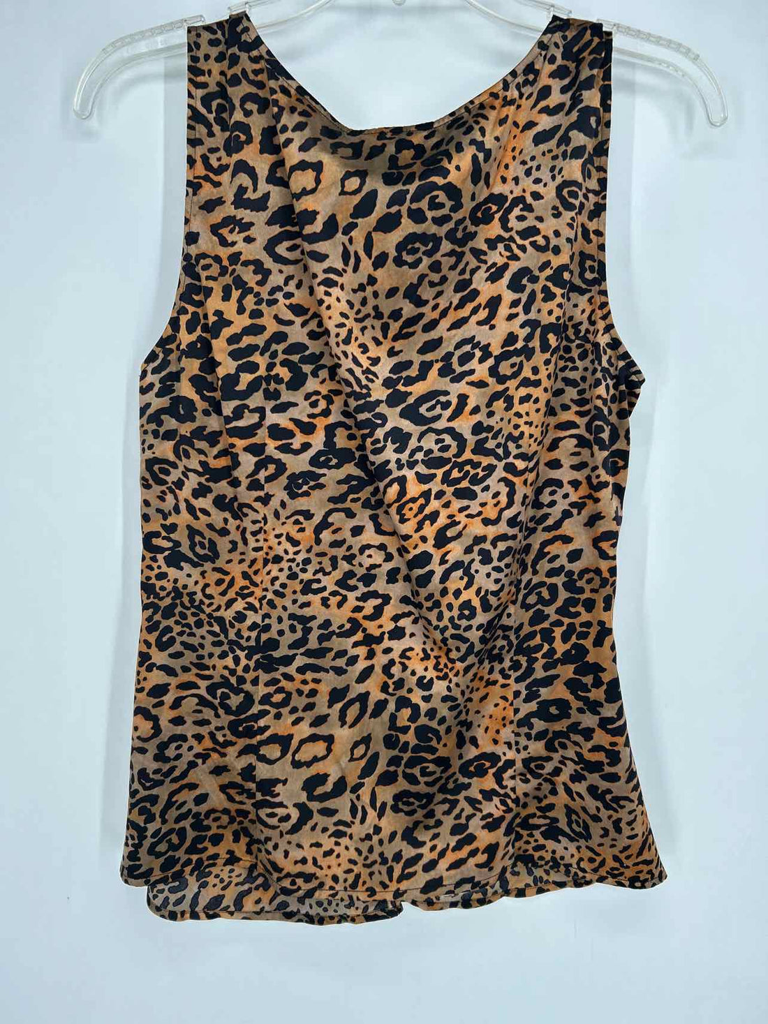 St John Size 8 Leopard Silk Sleeveless