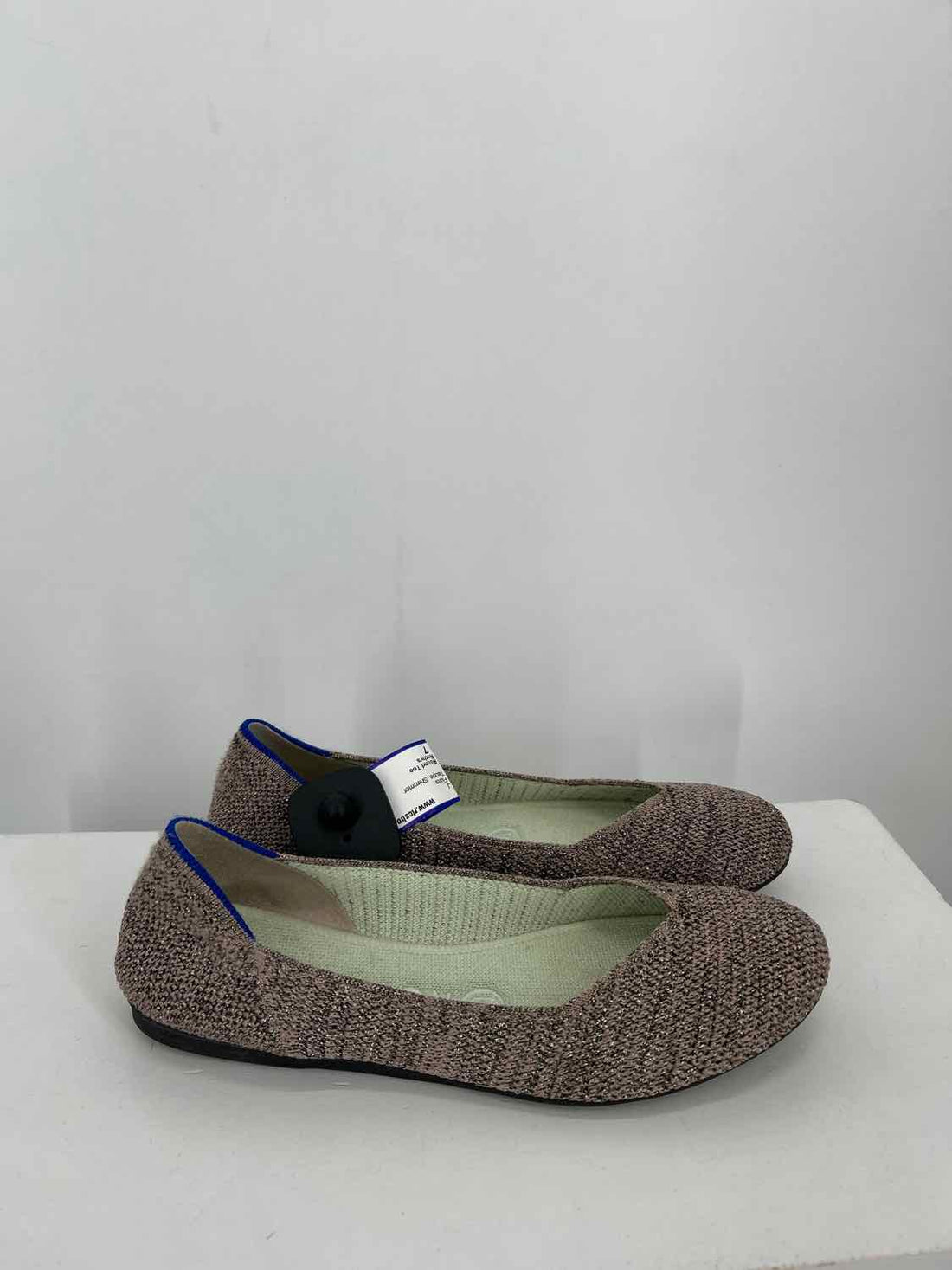 Rothys Women Size 7 Taupe Shimmer Flats