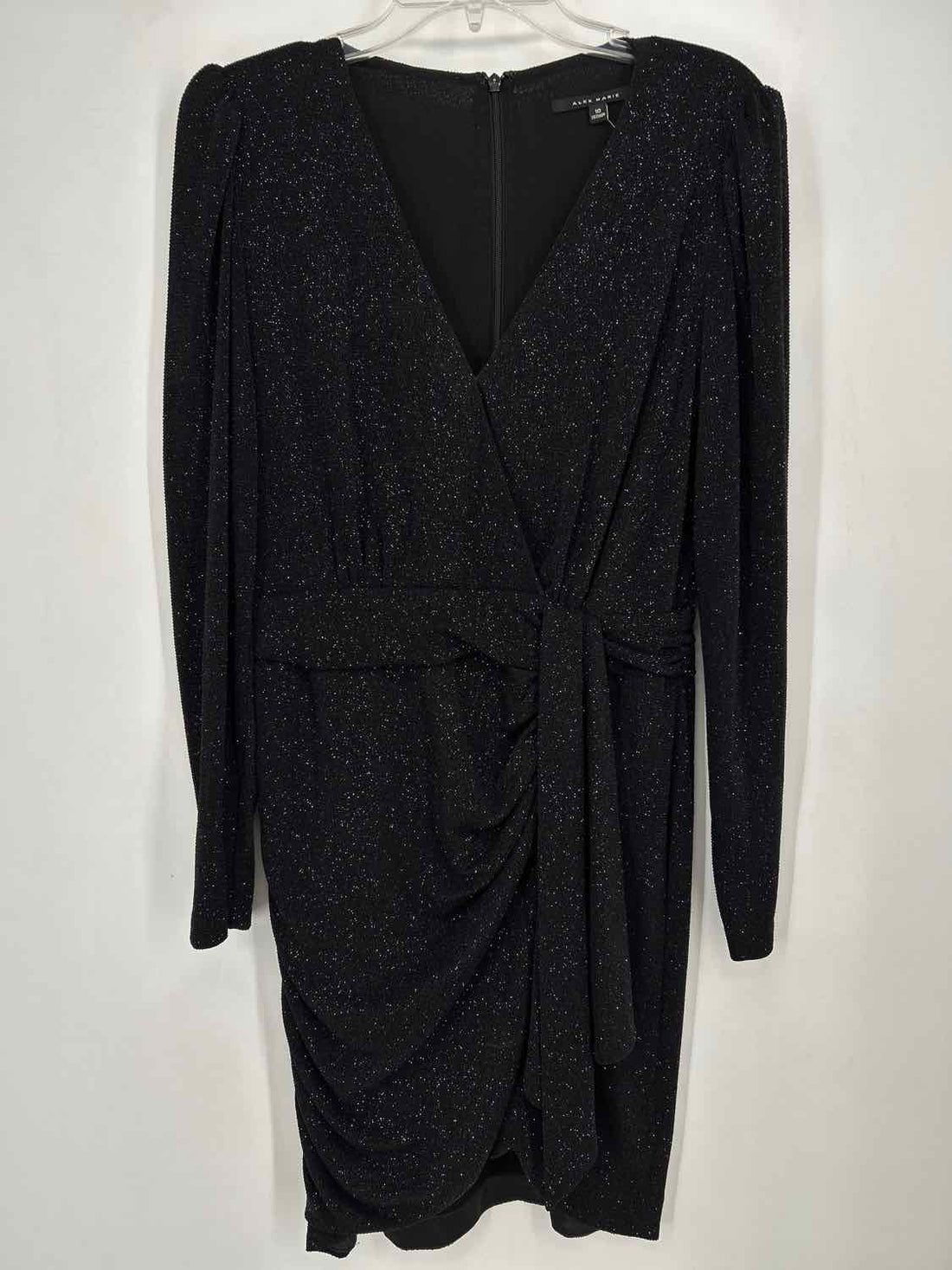 Alex Marie 10 Black Sparkle Long Sleeve Holiday