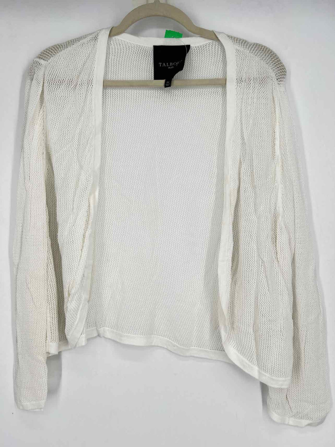 Talbots Size 3X White Cardigan