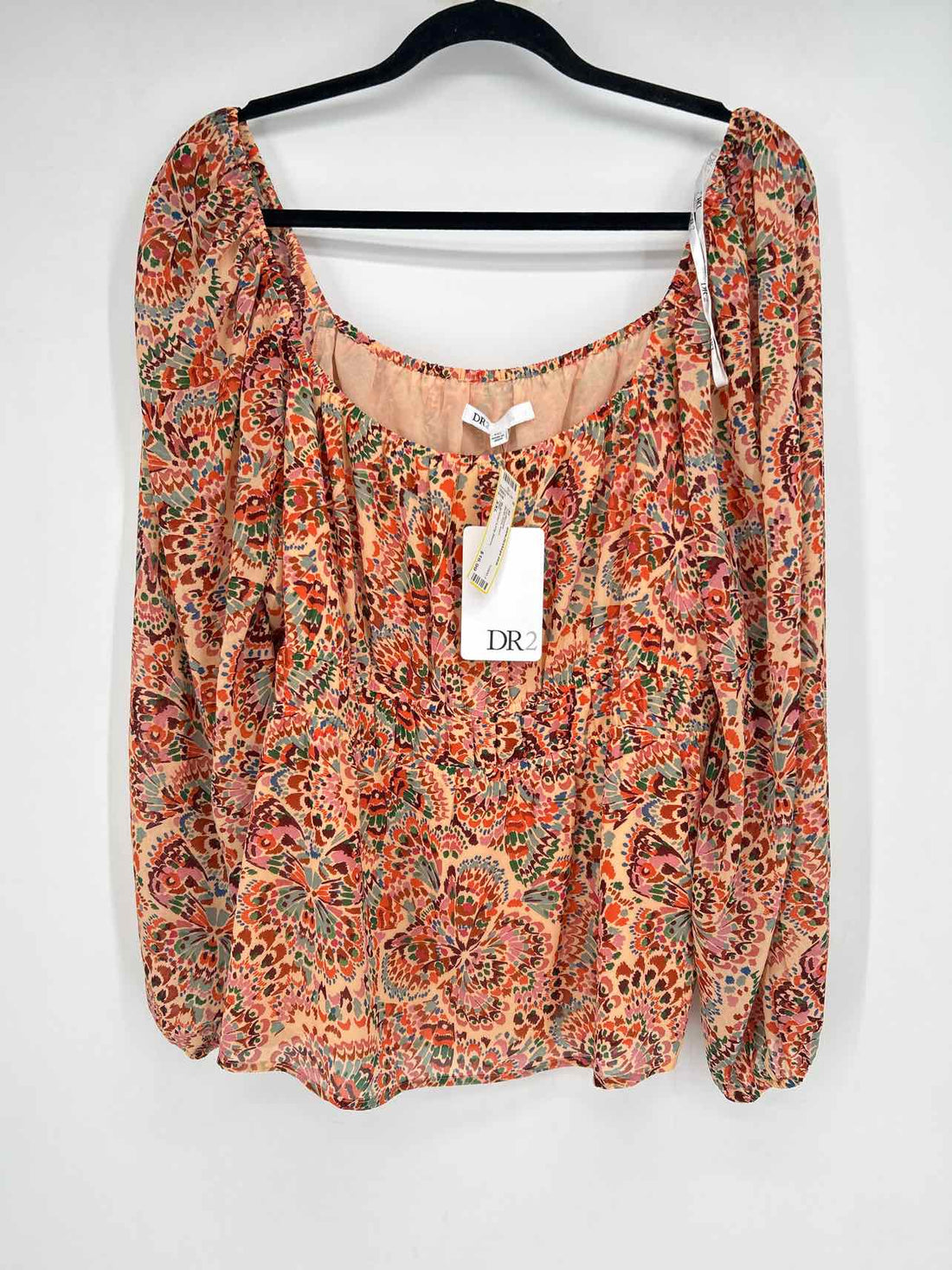 DR2 Size XXL Blush Print NWT Top/Blouse