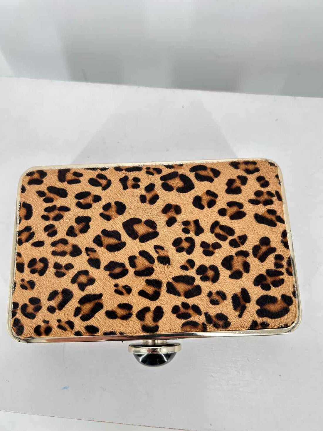 Banana Republic Leopard Calf Hair Clutch