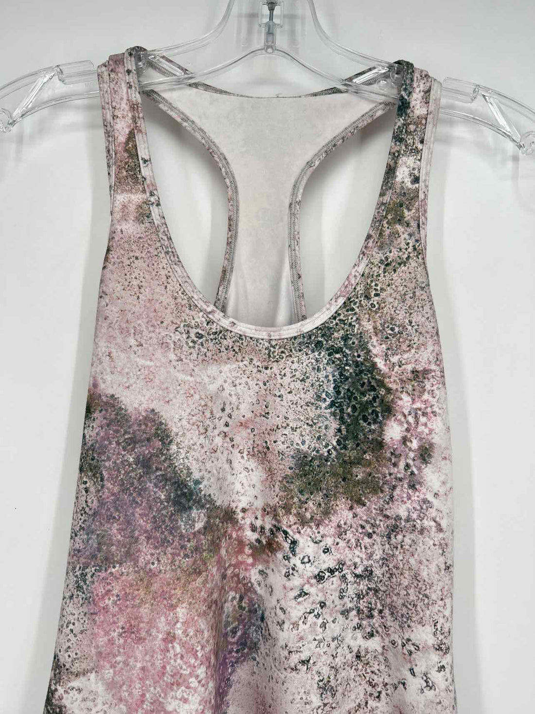 Lululemon Size S White & Green Print Active Tops