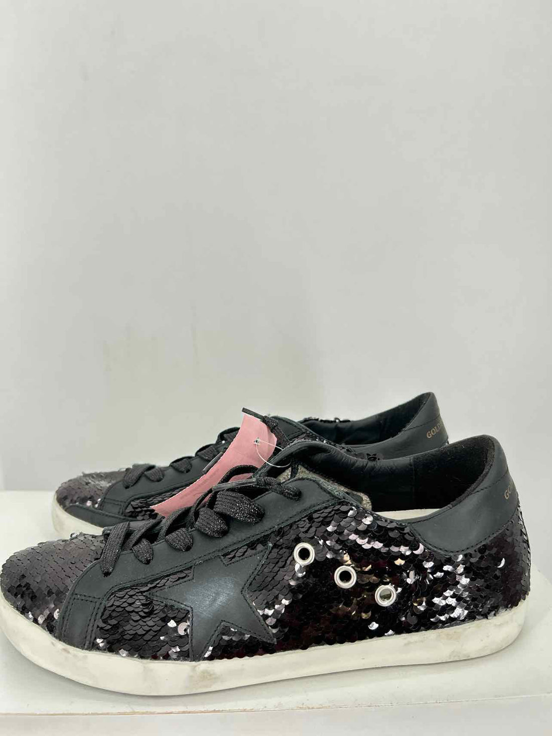 Golden Goose Women Size 39 (8.5-9) Black Sequins Sneakers