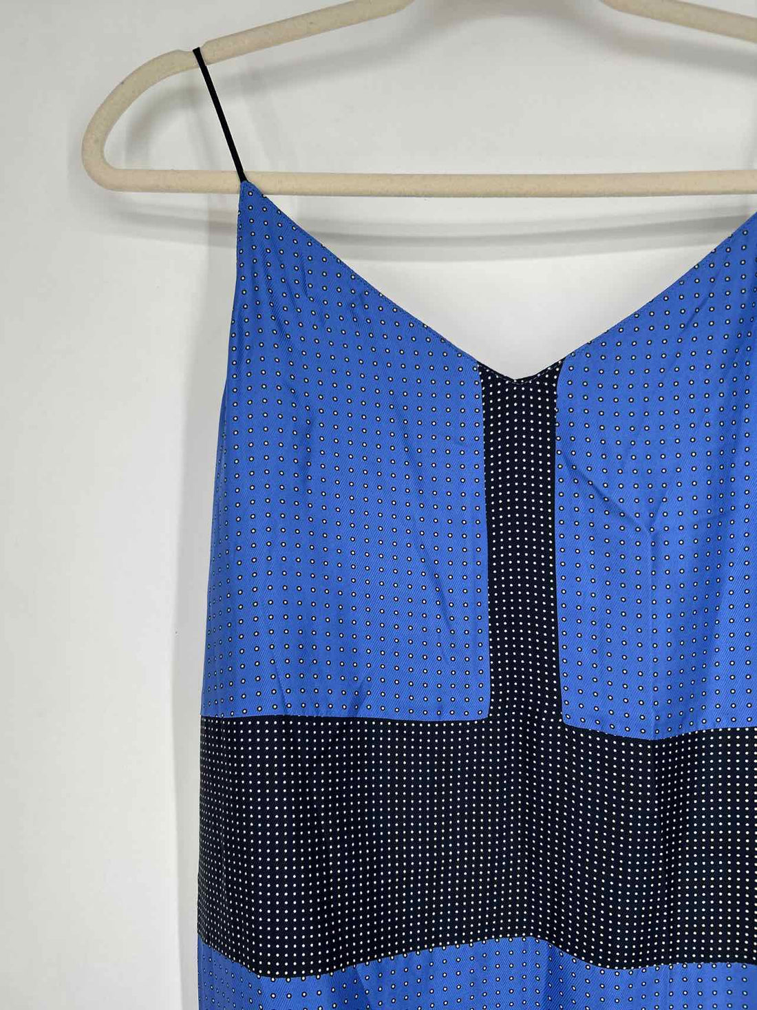 Rag & Bone Size 8 Black & blue polkadot Silk NWT Dress