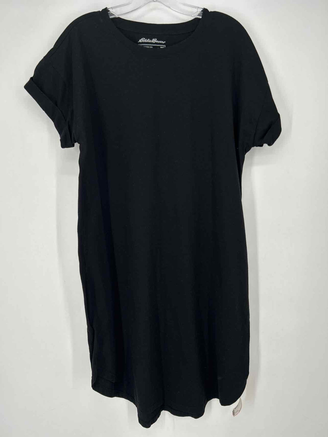 Eddie Bauer Size L Black Short Sleeve Dress