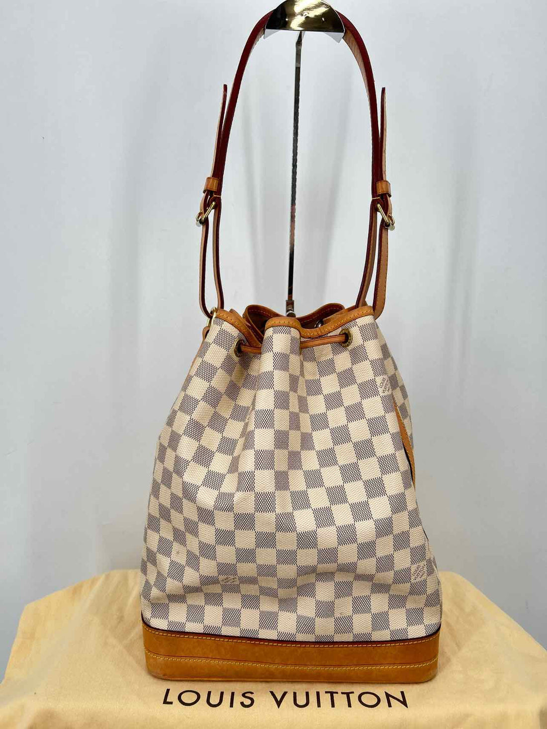 Louis Vuitton Noe GM  Damier Azur Leather & Coated Canvas LUXURY