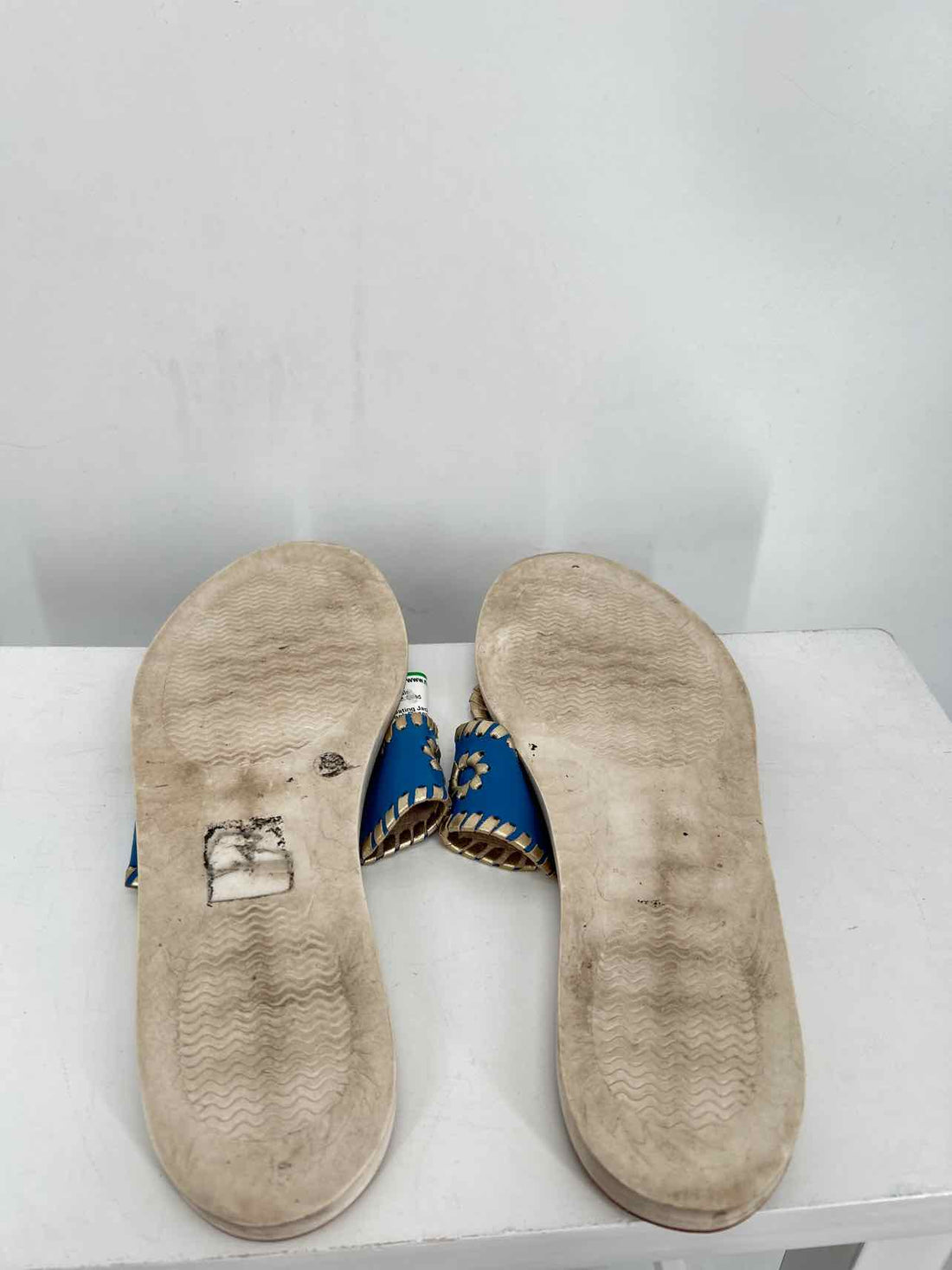 Jack Rogers Women Size 9 Blue & Gold Sandals