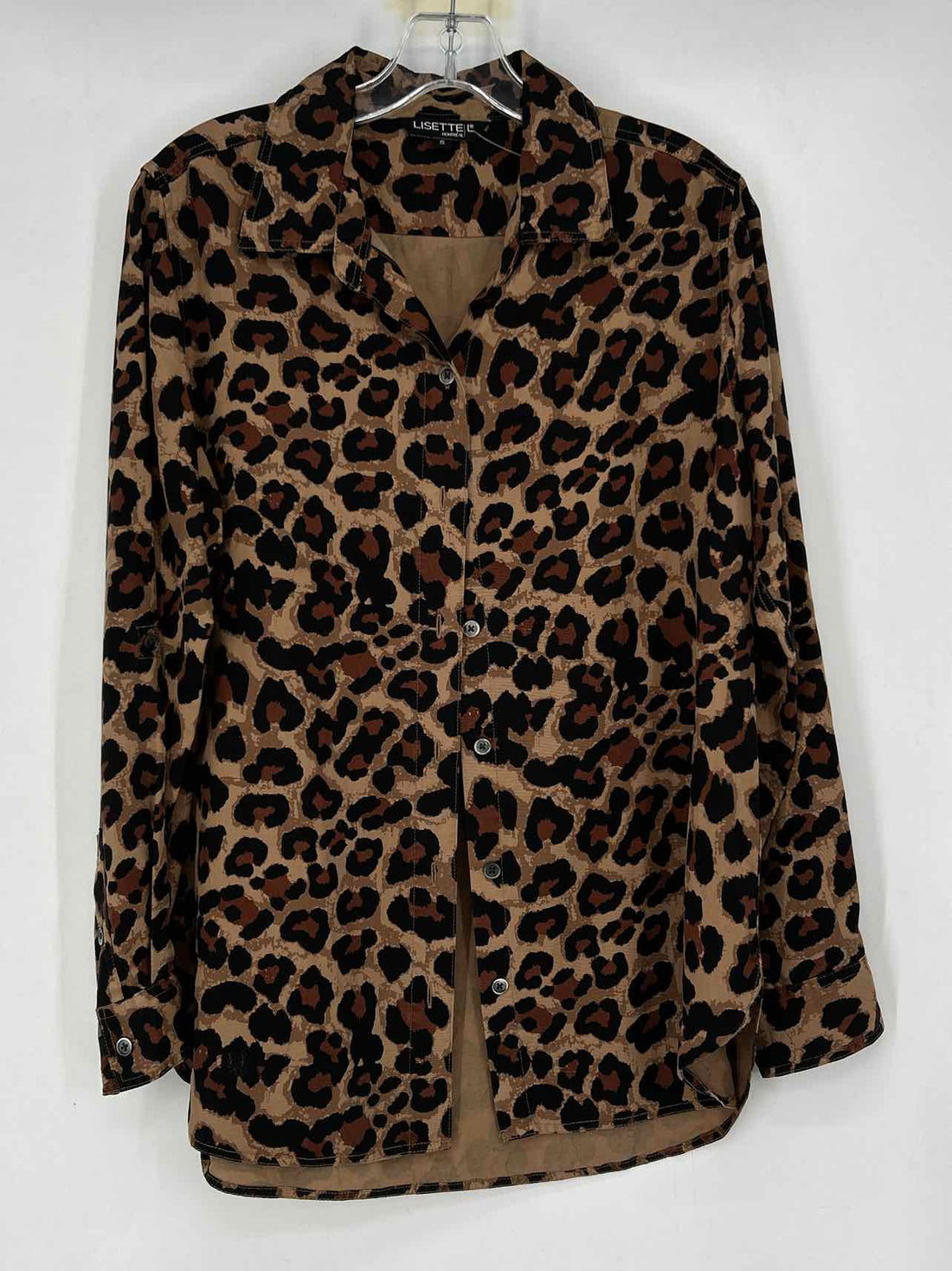 Lisette Size S Leopard Long Sleeve