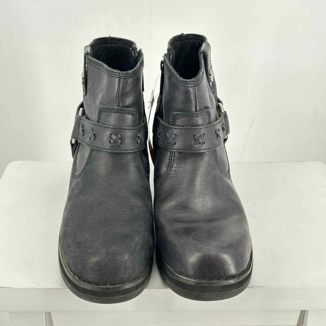 Harley Davidson Women Size 8 Black Ankle Boot