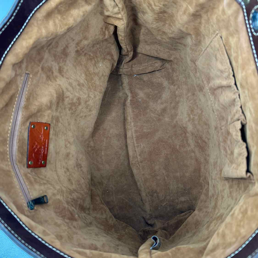 Patricia Nash Large Turnlock Brown Floral Tote