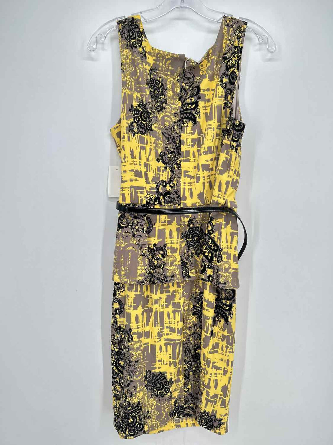 Chris McLaughlin Size 12 Yellow Print NWT Dress