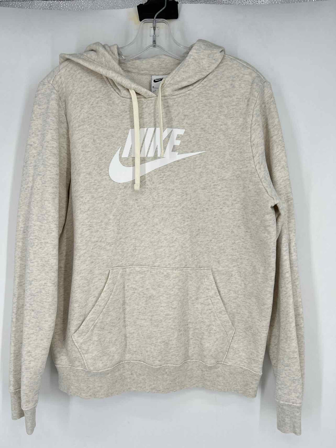 Nike Size M Heathered Cream Active Hoodies