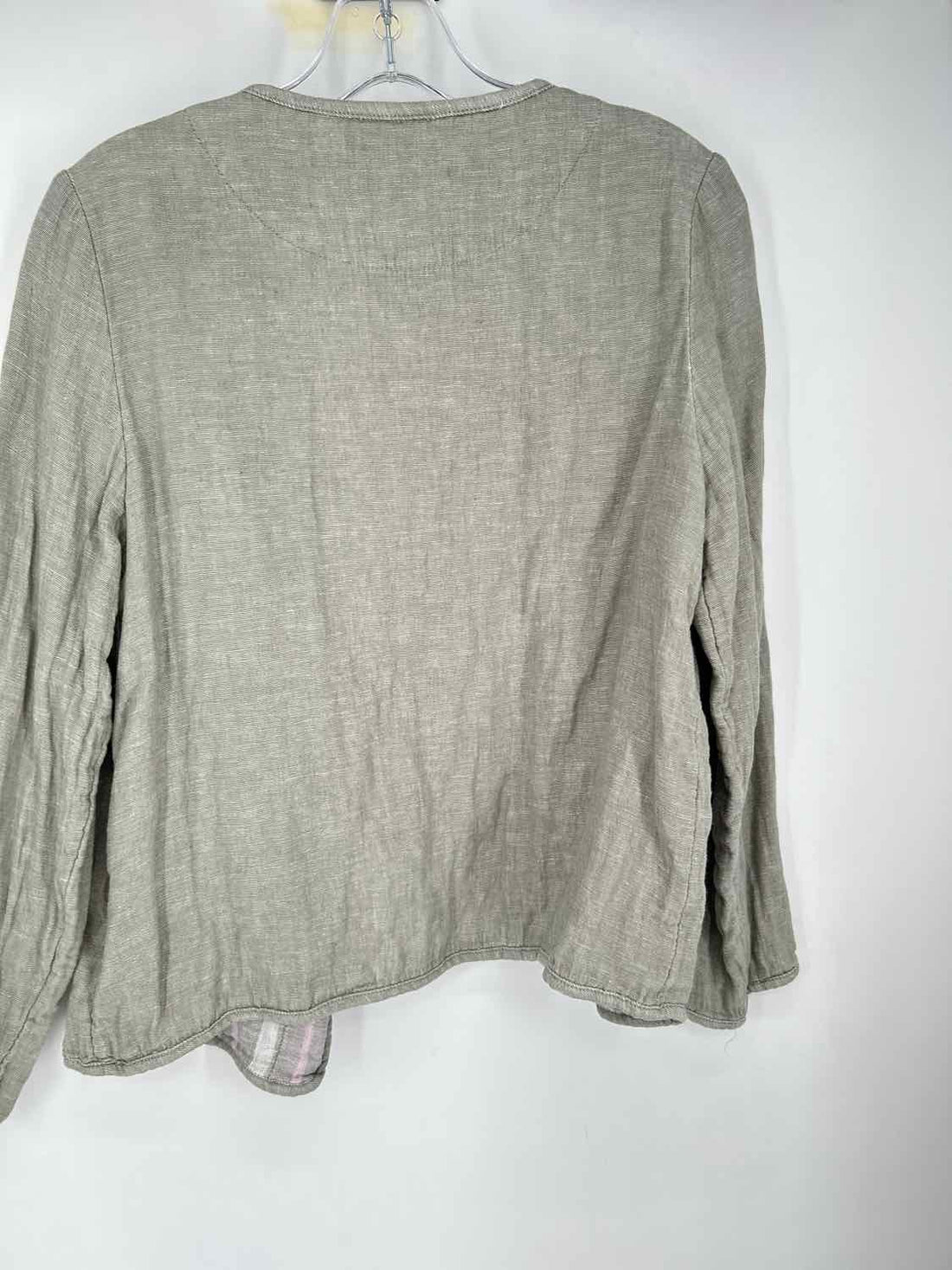 Tahari Size S Green Linen Blend Jacket