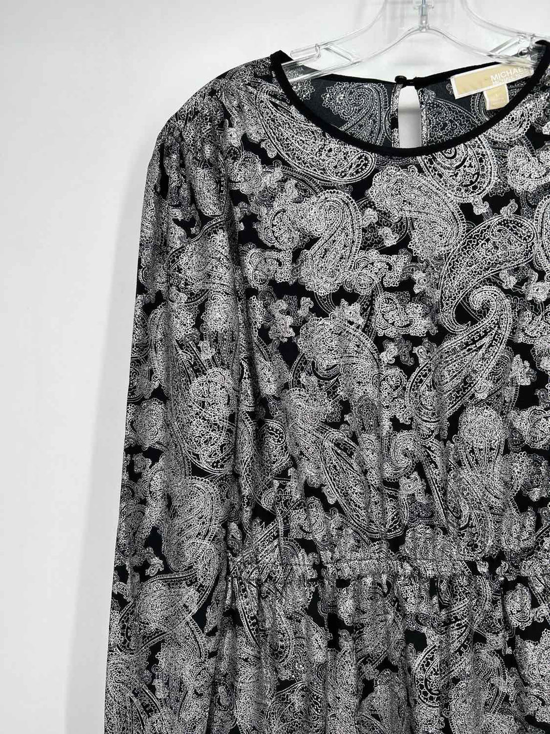 Michael Kors Size L Black & Silver NWT Dress