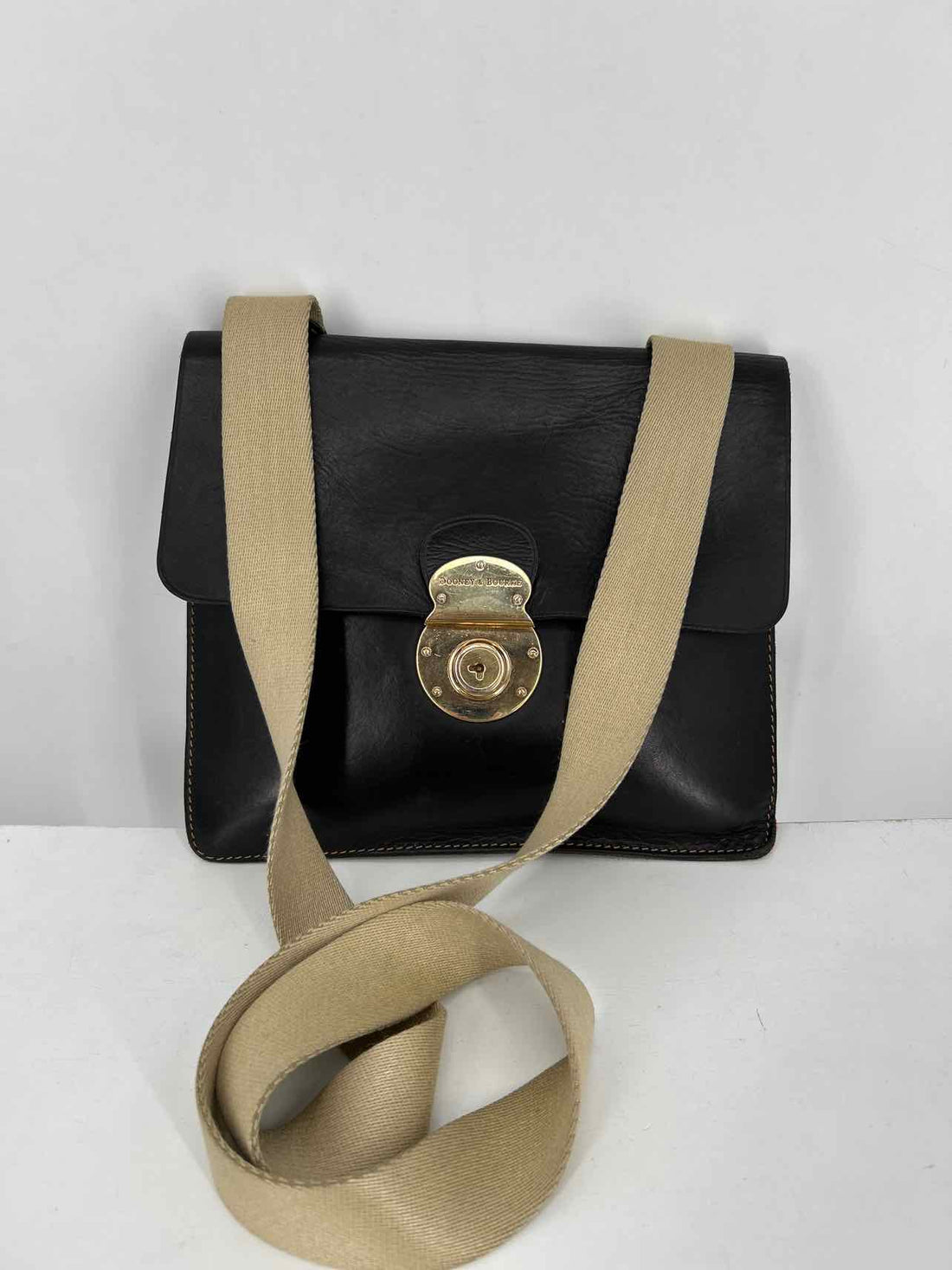 Dooney & Bourke Black Leather Vintage Crossbody