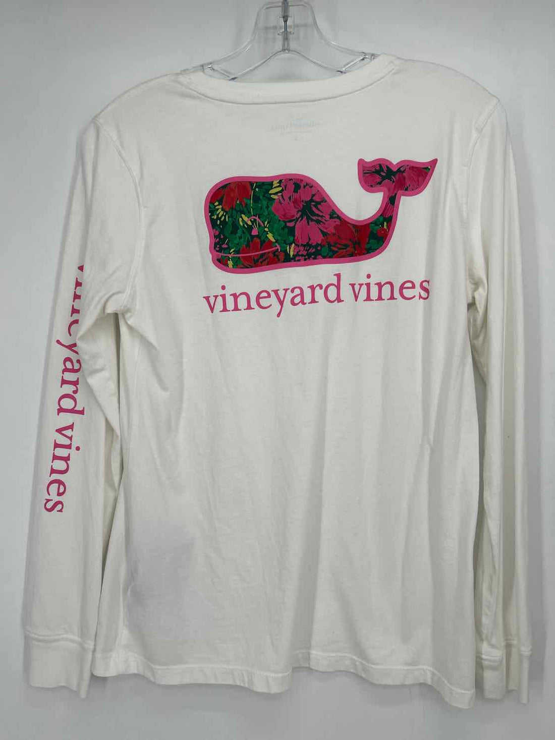 Vineyard Vines Size S White Print Long Sleeve