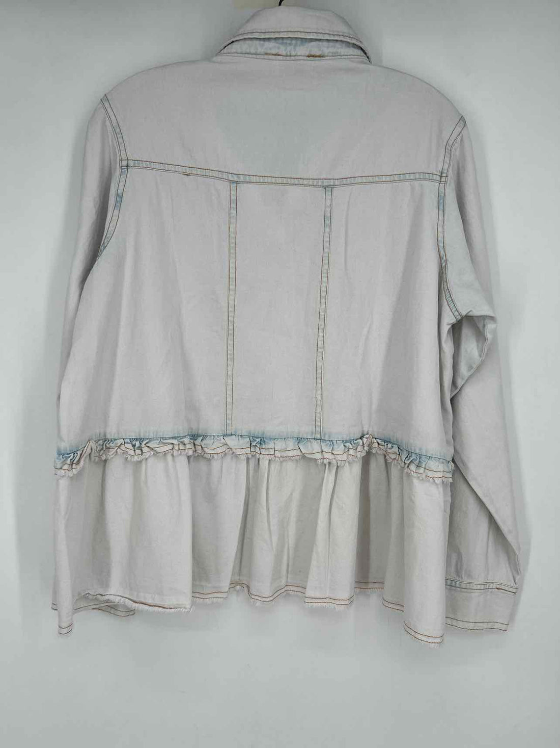 Pink Lilly Size S Chambray Long Sleeve
