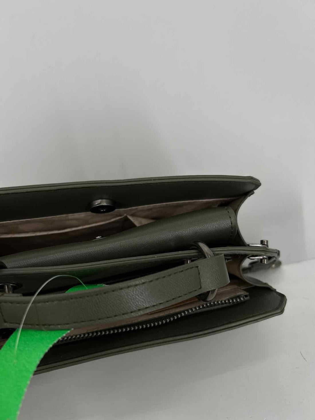 Steve Madden Olive Faux Leather NWT Satchel