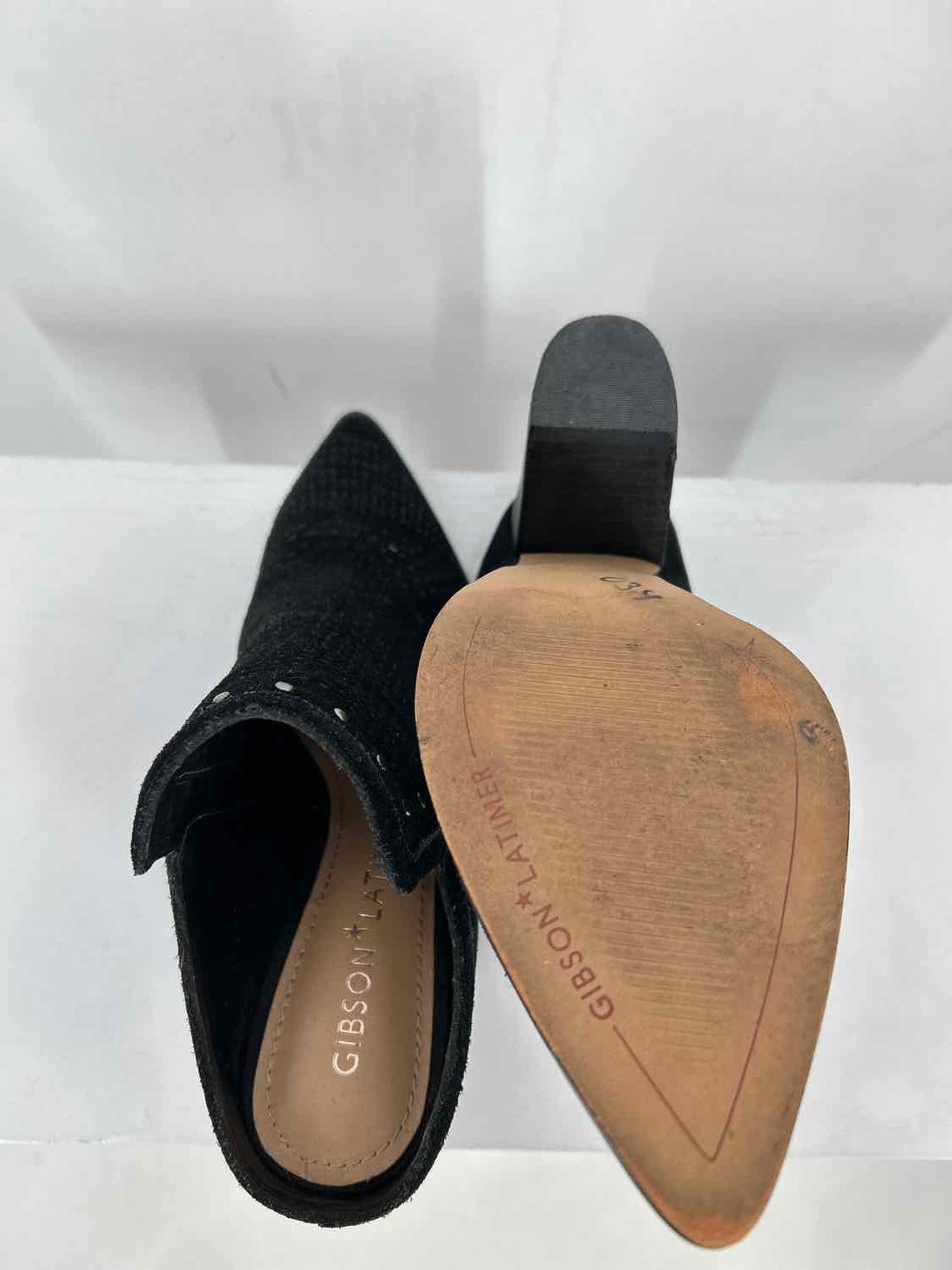 Gibson Latimer Women Size 6 Black Heeled Mules