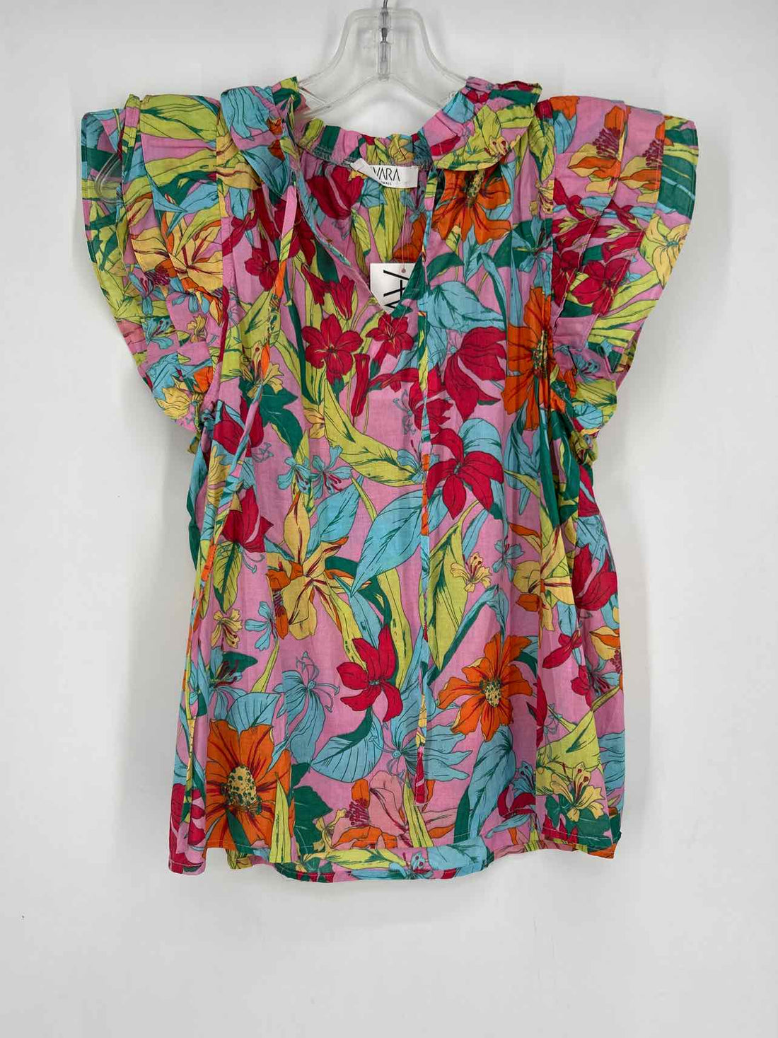Avara Size XS Pink Floral NWT Short Sleeve